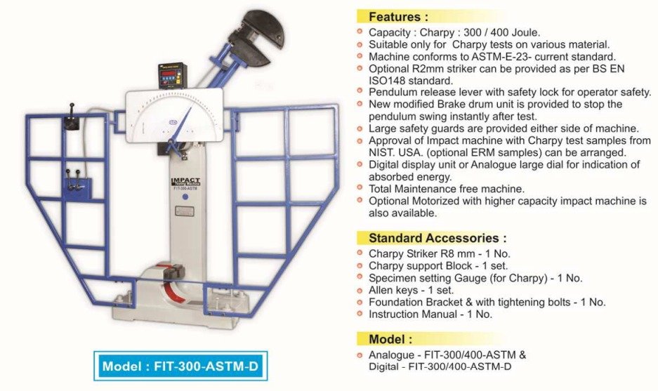 Digital Impact Testing Machine
